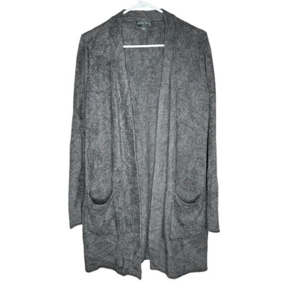 Barefoot Dreams Long Cardigan Carbon Grey Small - Picture 2 of 13